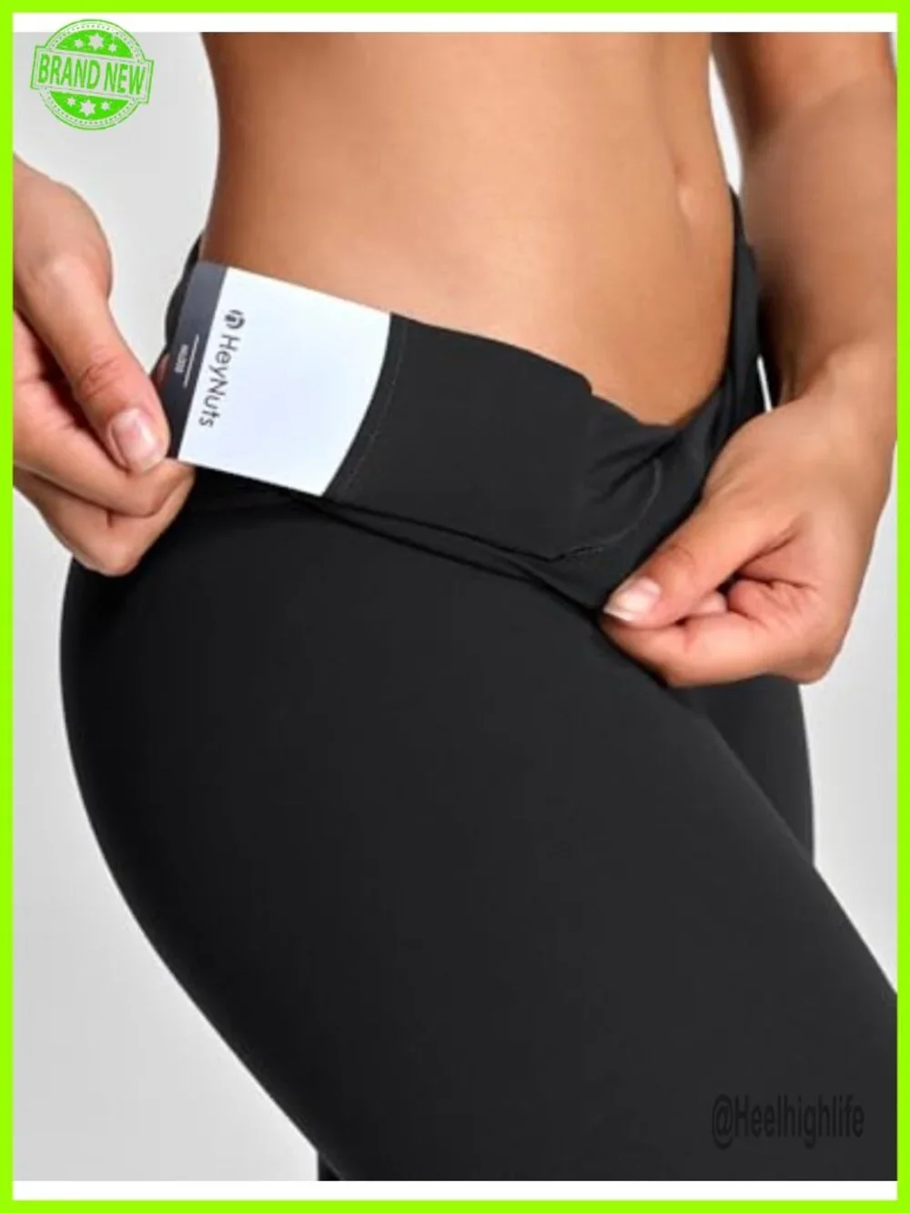 Workout Pro Leggings High Rise Nylon Lycra Compression Capri Athletic